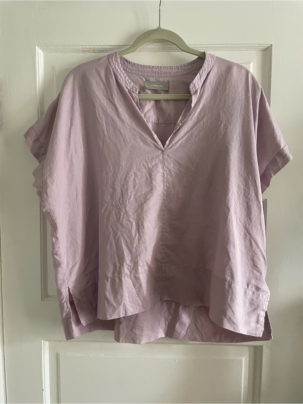 Everlane Lavender Linen Top Size 12